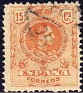 Spain 1909 Alfonso XIII 15 CTS Yellow Edifil 271. españa 1909 271 u. Uploaded by susofe
